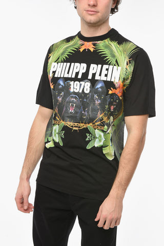 HOMME EST.1978 LIMITED EDITION T-shirt Girocollo con Lettering a Contrasto
