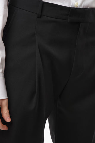 Pantaloni Sartoriali in Lana a Una Pince