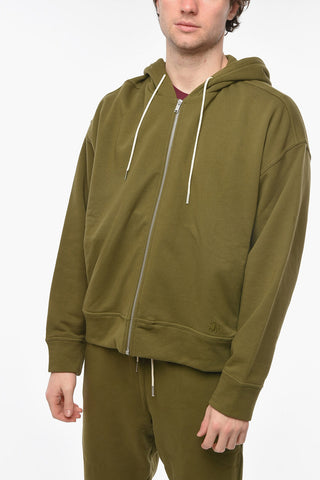 PLUS Felpa Hoodie con Zip Frontale
