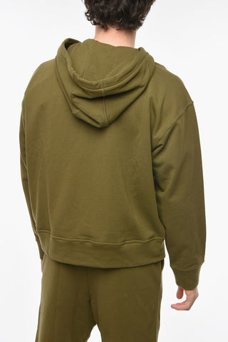 PLUS Felpa Hoodie con Zip Frontale