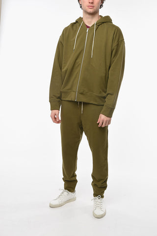 PLUS Felpa Hoodie con Zip Frontale