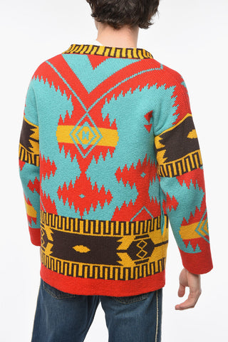 Cotton-jacquard CARIBE ICON Kimono Cardigan