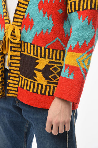 Cotton-jacquard CARIBE ICON Kimono Cardigan