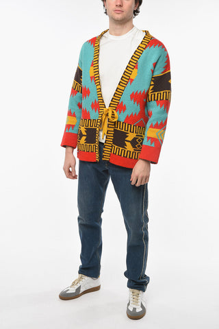 Cotton-jacquard CARIBE ICON Kimono Cardigan