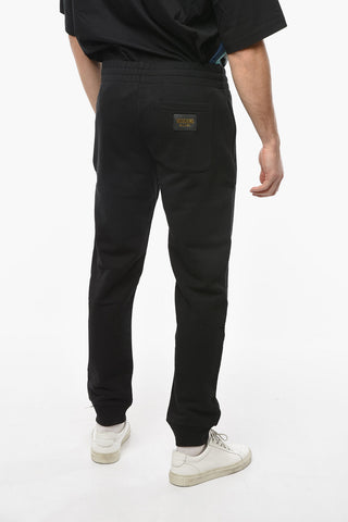 COUTURE ! Joggers in Cotone con Elastico in Vita e Logo Patch sul Retro