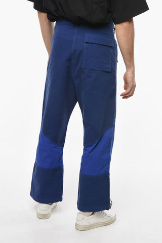 EYE/LOEWE/NATURE Pantaloni a Gamba Ampia con Tasche con Aletta e Ricamo Occhio