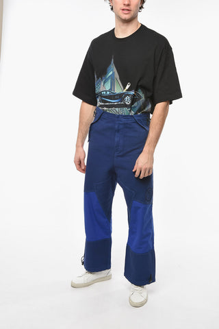 EYE/LOEWE/NATURE Pantaloni a Gamba Ampia con Tasche con Aletta e Ricamo Occhio