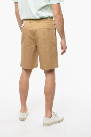 Wide-leg Tailored Shorts with Front Pleats