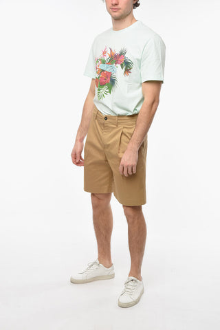 Wide-leg Tailored Shorts with Front Pleats