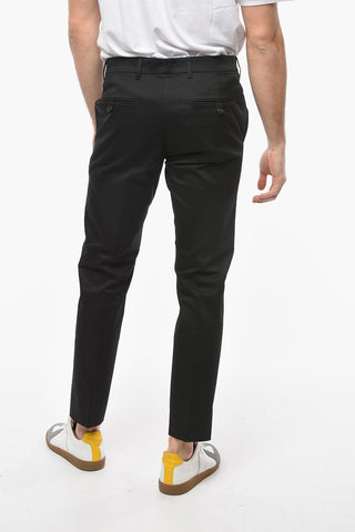 Pantaloni Chino in Cotone Stretch con Passanti