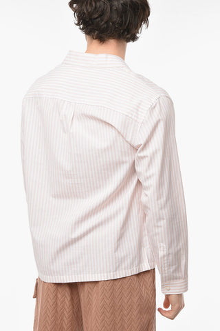 Awning-striped Shirt with Breast Pocket
