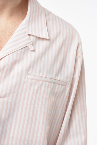 Awning-striped Shirt with Breast Pocket
