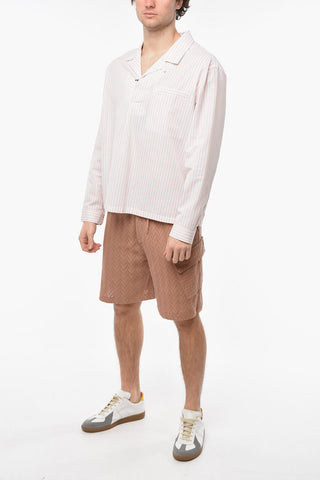 Awning-striped Shirt with Breast Pocket