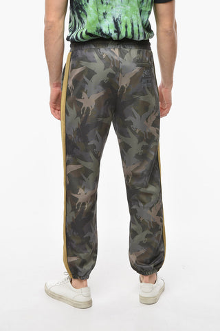 Joggers Motivo Camouflage con Couliise e Stampa Pegaso