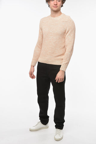 Maglione Girocollo con Dettagli a Coste