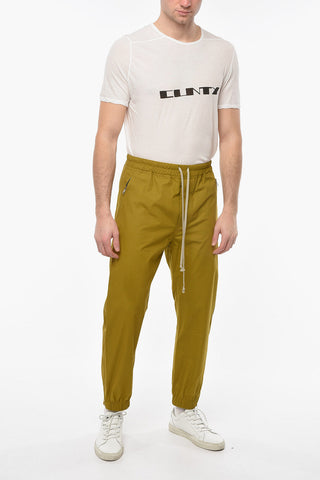 FOGACHINE Pantaloni Jogger in Cotone con Zip alla Caviglia