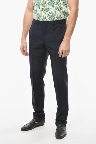 4 Pocket Mohair Blend Pants with Belt Loops