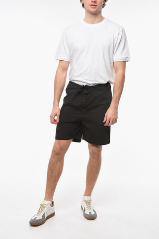 Shorts CHAMBRAY in Cotone con Coulisse