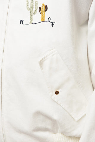 NICK FOUQUET Denim UBBO Jacket with Cactus Embroidery