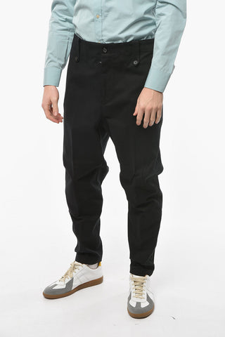 Pantaloni Slim Fit con Zip alla Caviglia