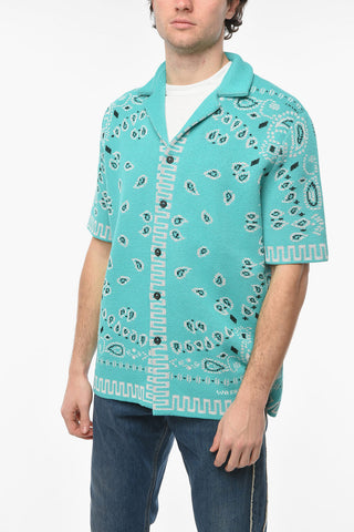Camicia a Maniche Corte BANDANA in Piquet di Cotone