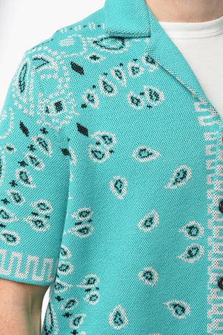 Camicia a Maniche Corte BANDANA in Piquet di Cotone
