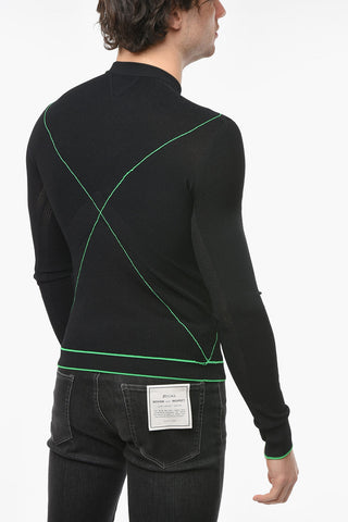 Technoskin Crew-neck T-shirt with Logoed Waistband