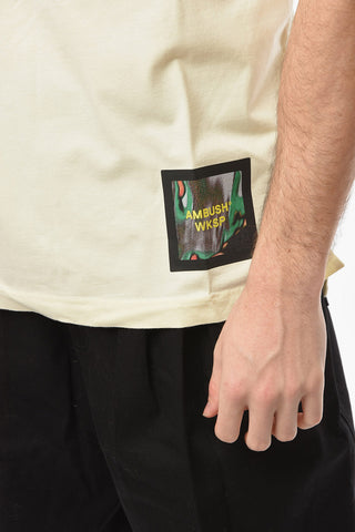 T-shirt Girocollo WKSP con Applicazione Logo