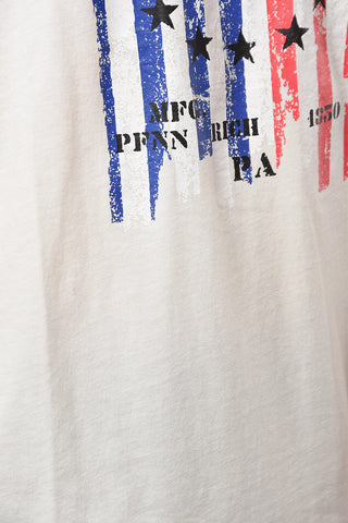 PENN-RICH T-shirt Girocollo FLAG in Cotone con Stampa Frontale
