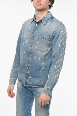 Denim DIAG OUTLINE Shirt