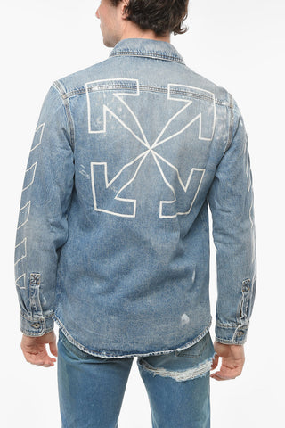 Denim DIAG OUTLINE Shirt