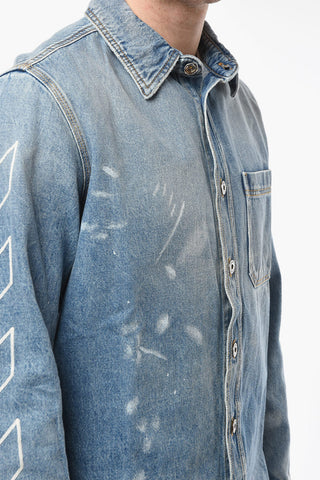 Denim DIAG OUTLINE Shirt