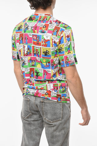 COUTURE ! T-shirt Girocollo con Motivo Moschino Comics