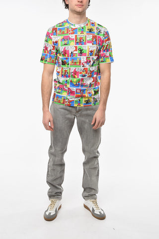 COUTURE ! T-shirt Girocollo con Motivo Moschino Comics