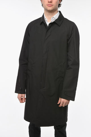 Hidden Buttoning POPELINE DOUBLE Cotton Overcoat