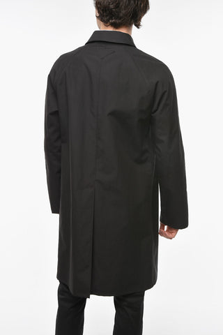 Hidden Buttoning POPELINE DOUBLE Cotton Overcoat