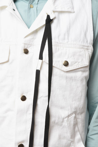 Gilet in Denim BENOIT con Doppio Taschino