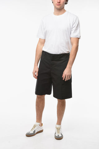Shorts Cargo in Cotone con Martingala Posteriore