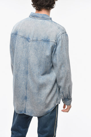 Denim TANEM Shirt with Double Breast-pocket