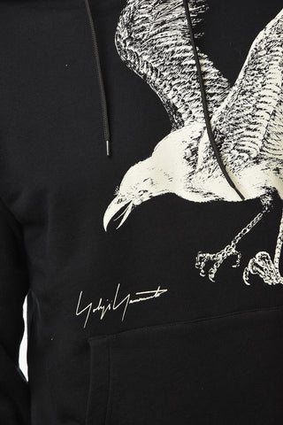 NEW ERA Felpa Hoodie con Stampa Aquila e Tasca a Marsupio