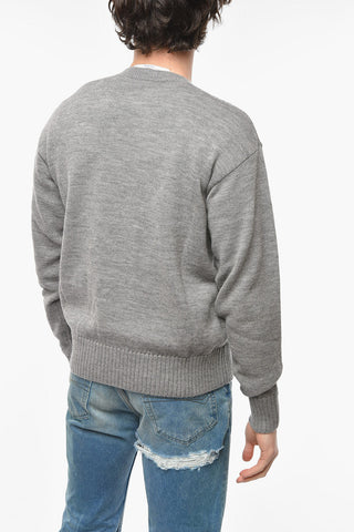 Crew Neck OFF-BASIC Wool Sweater