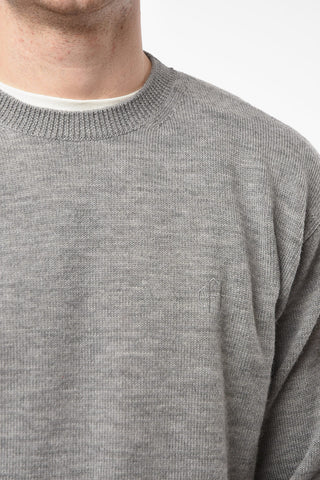 Crew Neck OFF-BASIC Wool Sweater