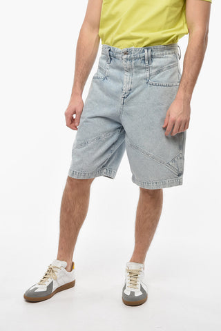 Light-washed Denim JONATA Cargo Shorts