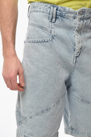 Light-washed Denim JONATA Cargo Shorts