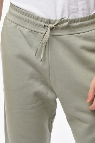 Fleece Cotton Joggers with Drawstring and Mini Embroidery