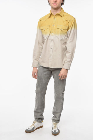 Tye-dye POPITTIH Shirt with Double Breast-pocket