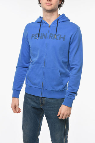 PENN-RICH Felpa Basic a Tinta Unita con Cappuccio