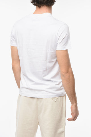 JEANS COUTURE T-shirt Girocollo con Cucitura Logo a Contrasto