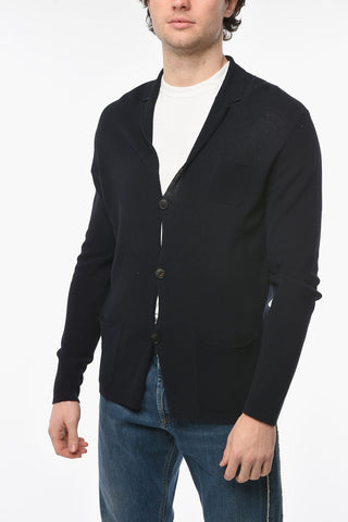 Cardigan in Cotone a Tinta Unita con Taschino
