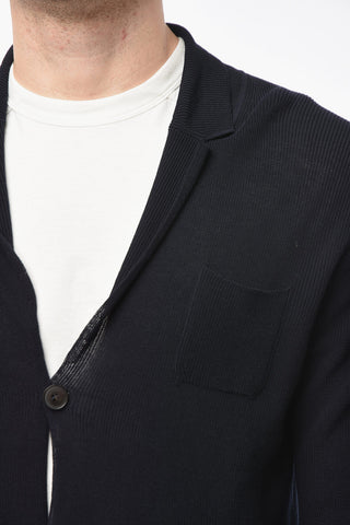 Cardigan in Cotone a Tinta Unita con Taschino